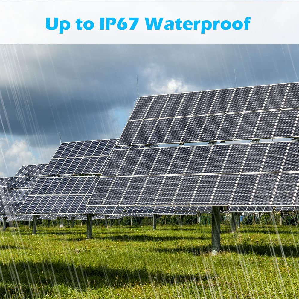 SUNGOLDPOWER UL61730 450W Solar Panel 4PCS,Monocrystalline,Class A Cell,Rigid,High Efficiency,Charging 12V/24V/48V Solar System,for Rooftop,Farm,On and Off Grid,CEC Listed(Total 1800W)