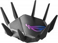 Asus ROG Rapture GT-AXE11000 Wi-Fi 6 IEEE 802.11ax Ethernet Wireless Router - 2.40 GHz ISM Band - 5 GHz UNII Band - 8 x Antenna(8 x External) - 1.34 GB/s Wireless Speed - USB - 2.5 Gigabit Ethernet -