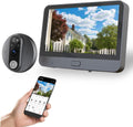 Cawhun Peephole Camera WiFi Doorbell with 4.3' LCD Smart Door Viewer – 1080P | 120° View, Night Vision, Motion Alerts & 2-Way Talk | Security Door Viewer for Homes/Apts via Smart Life App