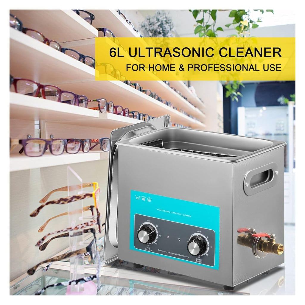 Ultrasonic Cleaners, 6L Electric Ultrasonic Cleaner Portable Washing Machine Lave-Dishes Ultrasound Home Appliance