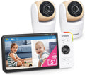 VTech VM928-2HD 5' 720p HD Display 2 Cameras Baby Monitor,110 Wide Angle View,Remote Pan-Tilt-Zoom,Night Vision,Up to 1000ft Range,Temperature Sensor,9 Soothing Sounds & Lullabies,2-Way Talk,No WiFi
