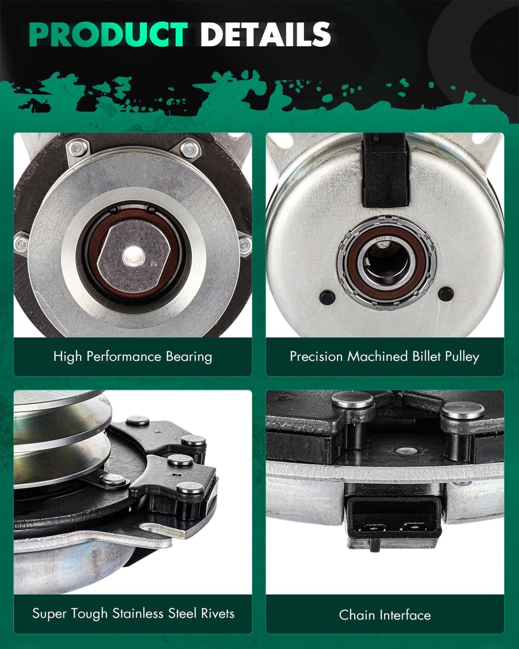 SCITOO PTO Clutch Fits IS4000Z Series, PM350, 990003/990004/990300
