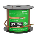 Syston 18/3 Thermostat Doorbell HVAC Heating Control Cable Wire, 18 AWG 3 Conductors 100% Solid Copper Conductors CL3R/FT4/CMR Riser-Rated, UV Resistant RoHS for Low Voltage Applications Use
