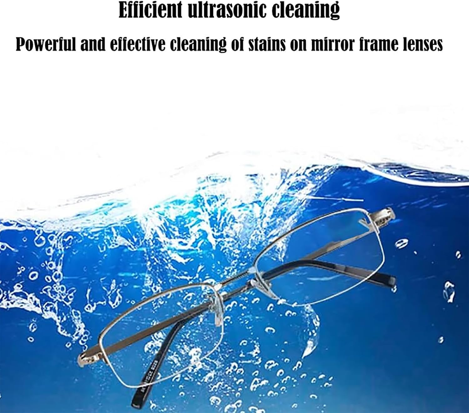 Small Household Ultrasonic Cleaner, 3L Glasses Washing Machine, 120W High Frequency Shock Cleaner with Timer Knob for Glasses, Contact Lenses, Watches, Jewelry, etc.