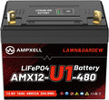 Group U1 Lithium LiFePO4 Lawn Mower Battery,Garden Tractor Battery 480CCA,Compitable for Ride on Lawn Tractor and Mower,Fits for John Deere,Cub Cadet,Craftsman,Troy-Bilt Mower, and Generator