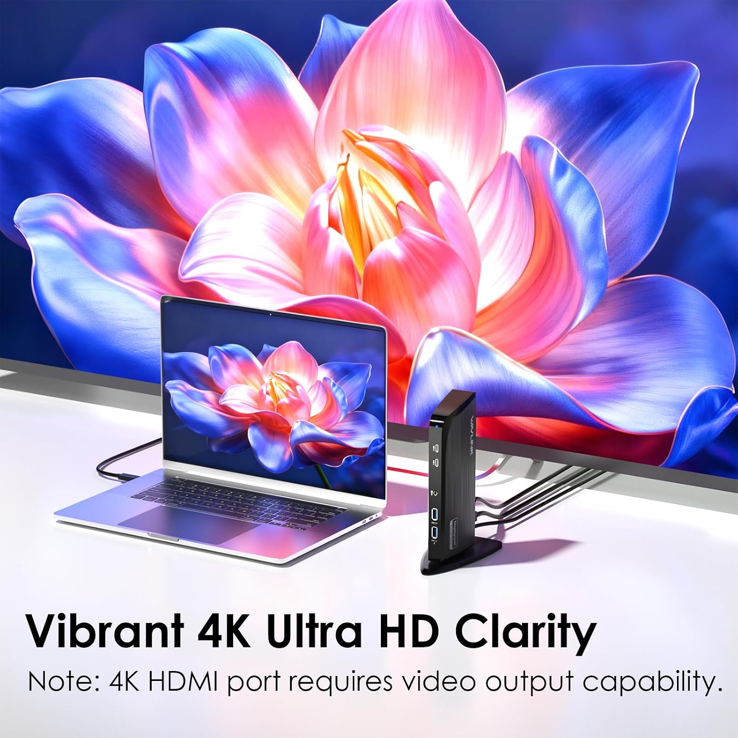 Displaylink Docking Station, WAVLINK 12-in-1 Triple Monitor Docking Station for Mac (DisplayLink Driver Required)/Windows/Chrome, 4K HDMI, 2K HDMI, 2K DVI, Gigabit Ethernet, 6X 5Gbps USB A/C, Audio