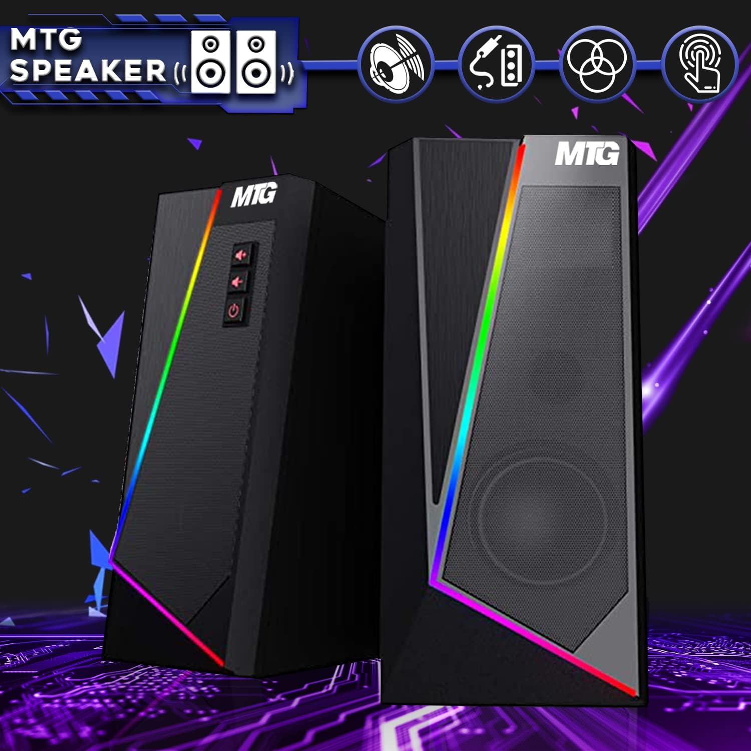 TechMagnet Gaming Desktop PC, Intel i5 4th Gen, Zeus Pro 4, GT 1030 2GB DDR5, 8GB RAM ARGB, 1TB SSD, MTG 24 Inch Curved Monitor, RGB Kit, Windows 11 (Renewed)