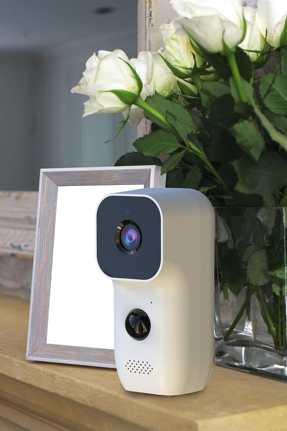 KJB Security SG1000BV Xtreme Life Kit with Hidden Bottom View Camera & SG Indoor/Outdoor Battery or Solar Power Camera, 1/2.7' 3.7mm Lens, 1080 CMOS, 1920@1080P Resolution, H.265