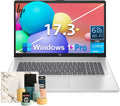 HP 17.3-inch HD+ Laptop Computer - Intel 8-Core i3-N305 Processor, Wi-Fi 6, Intel UHD Graphics, Fast Charge, AI Copilot, Windows 11 Pro, for Everyday Study or Business Work(16 GB RAM | 512 GB SSD)