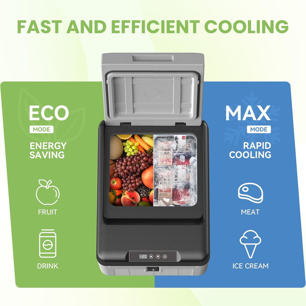Alpicool Car Refrigerator 12 Volt Portable Car Fridge 10 Quart（9 L Electric Cooler with AC/DC，Car Refrigerator Freezer for Truck Van RV Camper SUV, Camping Boat Travel，-4~68°F