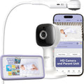 HUBBLE CONNECTED Nursery Pal Skyview Baby Monitor — 5in HD Baby Monitor with Camera and Audio, Remote Access via Smart Device, 7-Color Night Light, Sleep Trainer & Soother — Complete Nursery System