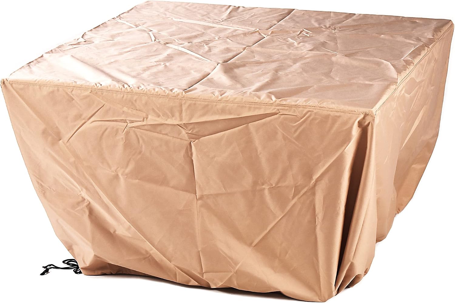 Oakland Living Square 42 in. x 42 in. Aluminum Propane Fire Pit Table with Glass Beads, Two Covers, Lid, 57,000 BTUs in Copper Finish