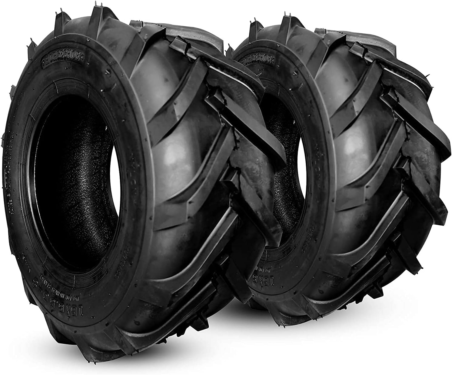 2 NEW HORSESHOE 24x12.00-12 6Ply Super Lug Herring Bone for Ditch Witch Trencher AG Farm Tractor Ridding Lawn Mower Tires Tubeless 24120012 T148 24x12-12