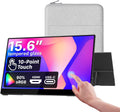 cocopar Portable Monitor Touchscreen 15.6 Inch 1080P FHD 90% sRGB Travel Monitor with Speaker HDMI USB-C Second Screen for Laptop MacBook Surface PC Xbox PS4/5, VESA Mountable, with Touchscreen