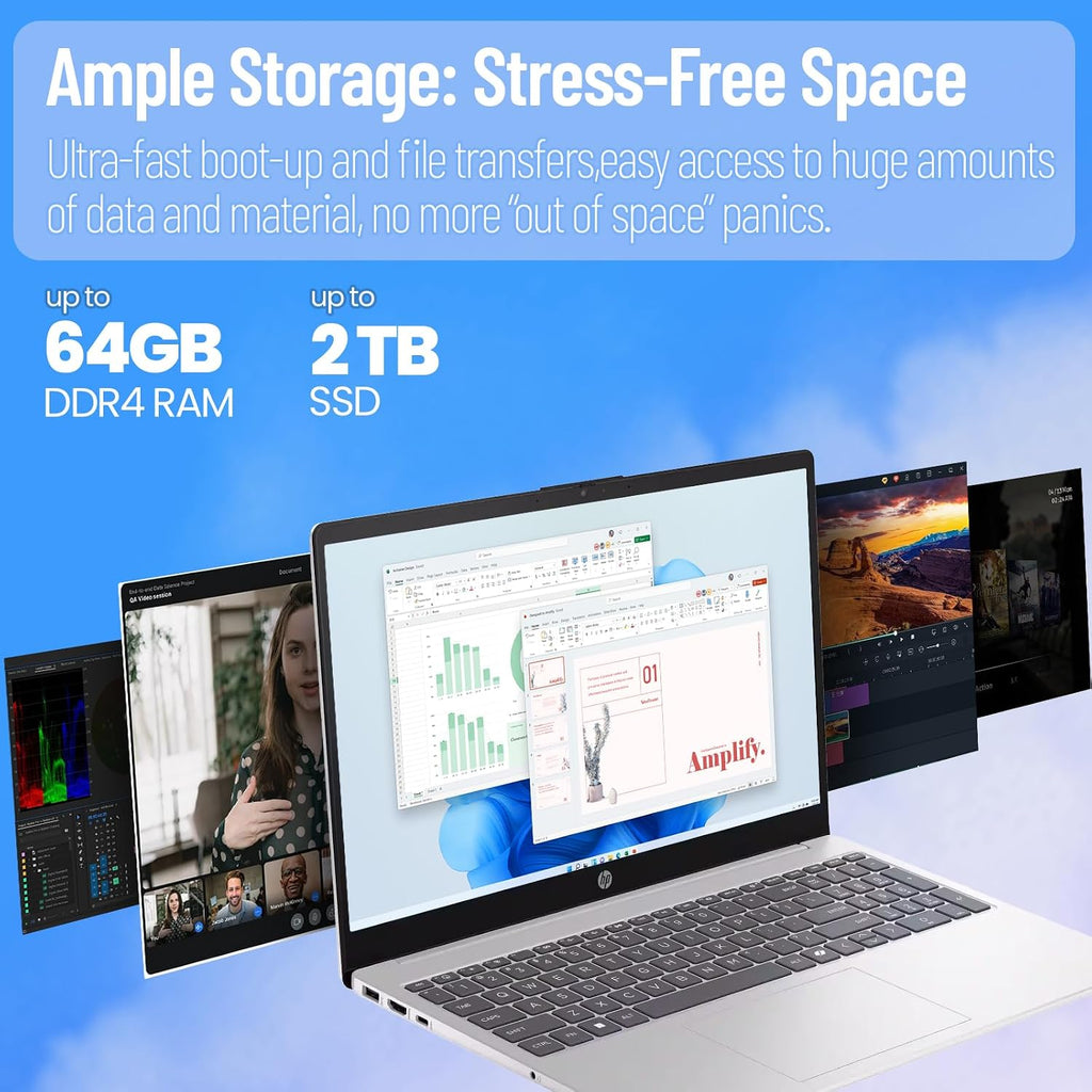 HP 15.6 Touchscreen Laptop Computer • 15.6' FHD IPS Disaplay • Intel 10-Core i7-1355U • Wi-Fi 6 • AI Noise Removal • Copilot • HD Webcam • w/AI Voice Recorder • Win 11 Pro • (32 GB RAM, 1TB SSD)