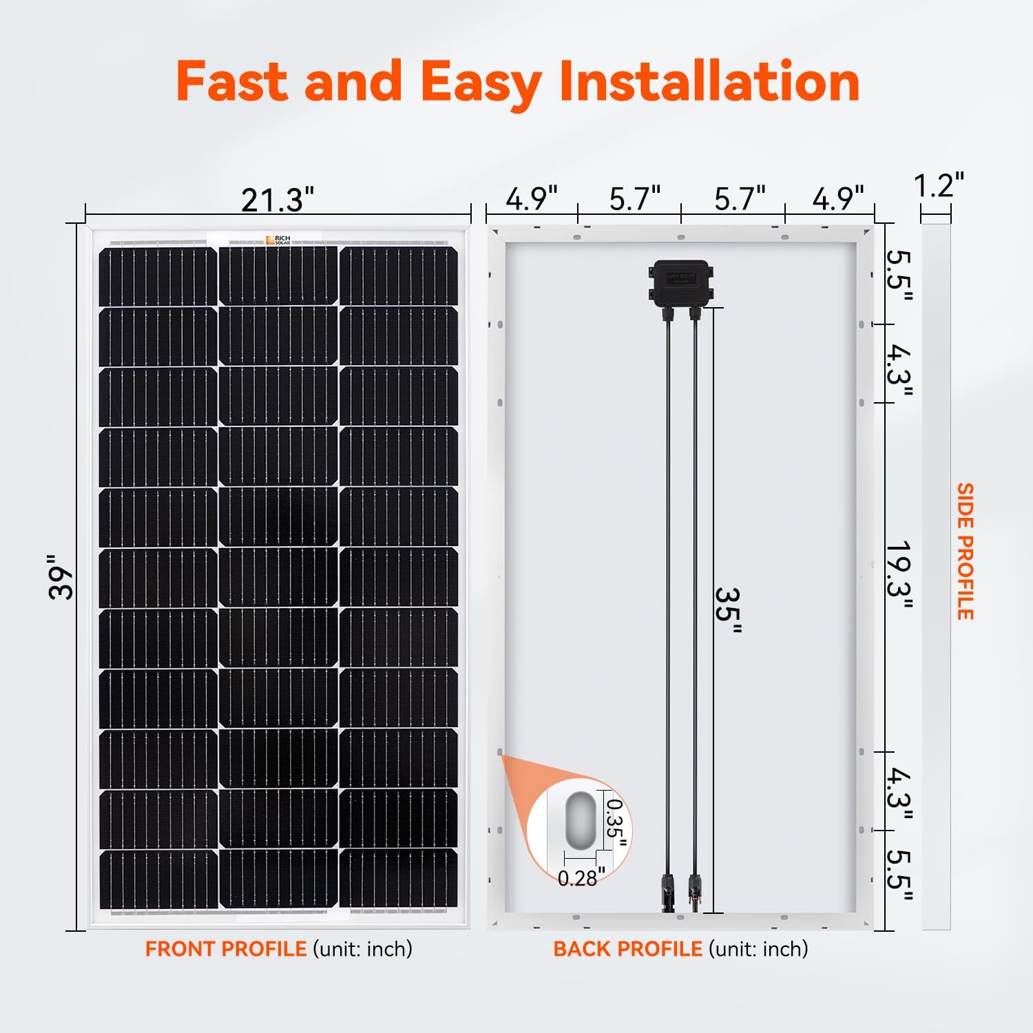 RICH SOLAR 200W 12V Starter Solar Kit - 2 Pack of 100W Solar Panel, 20A MPPT Charge Controller, 15A Inline Fuse Holder with Fuse
