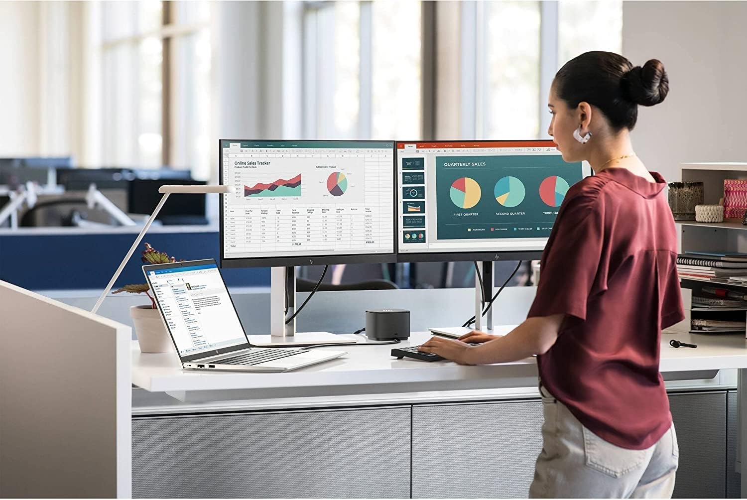 HP ProBook 450 G10 Business Laptop (15.6' FHD Anti-Glare, Intel 10-Core i5-1334U, 16GB RAM, 512GB SSD, (Beats i7-1255U)) Backlit KB, Webcam, Ethernet, Wi-Fi 6E, Win 11 Pro w/ AI Copilot, Silver