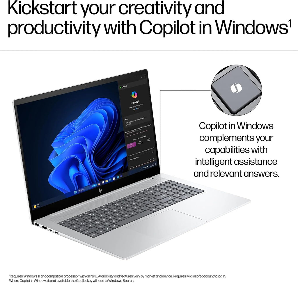 HP 17inch Laptop Touchscreen -AMD Ryzen 5 7430U Beat i7-1355U -16GB RAM -1TB SSD -Windows 11 - AI Copilot Key -2025 Portatil Computadora Laptop -Business School College