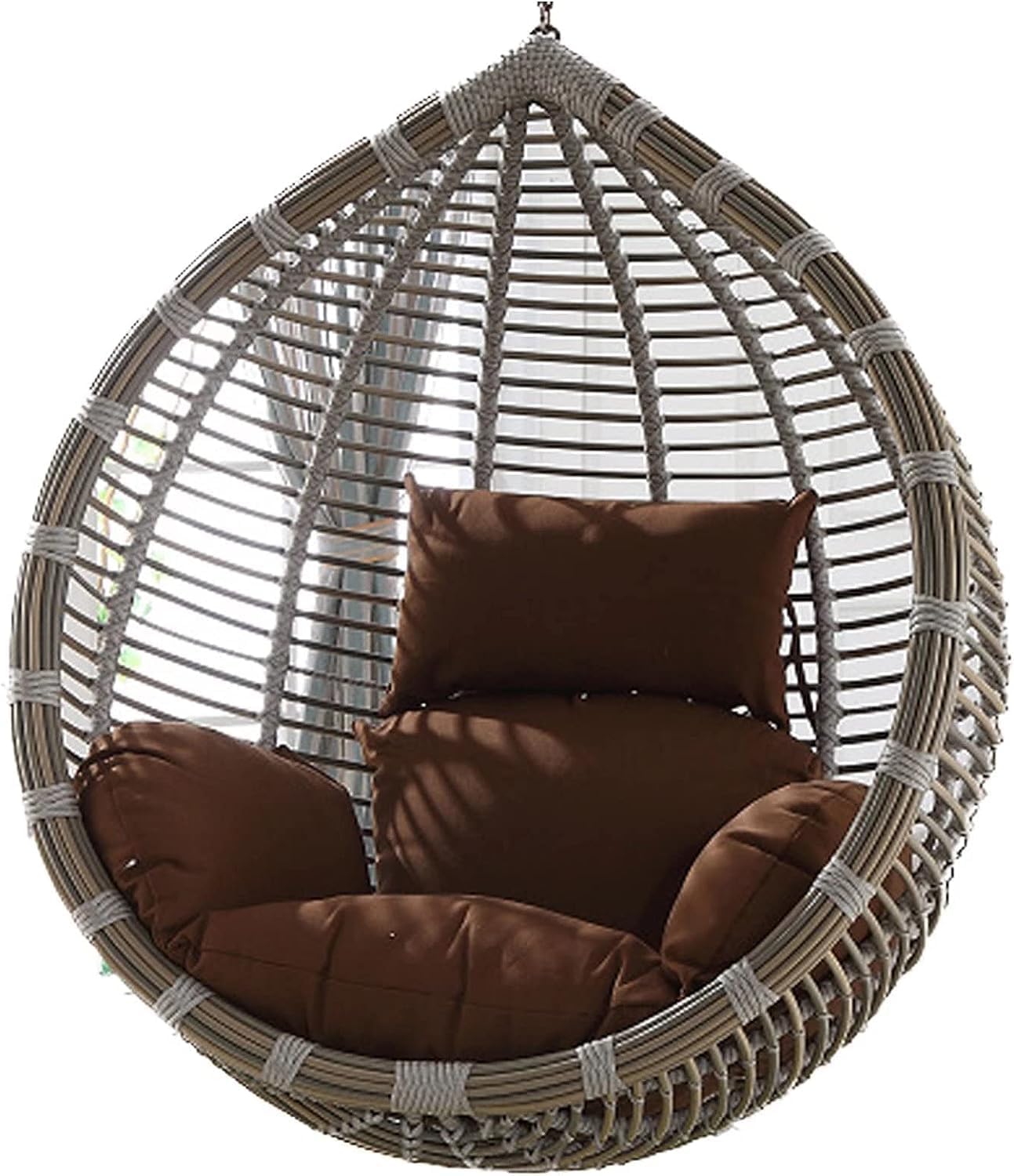 Hanging Basket Chair Cushions, Egg Chair Cushion ， Egg Chair Replacement Cushion, Hanging Swing Cushions for Outdoor Furniture, Hammock Chair Cushion Replacement, Waterproof and Sun-Resistant Egg Chai