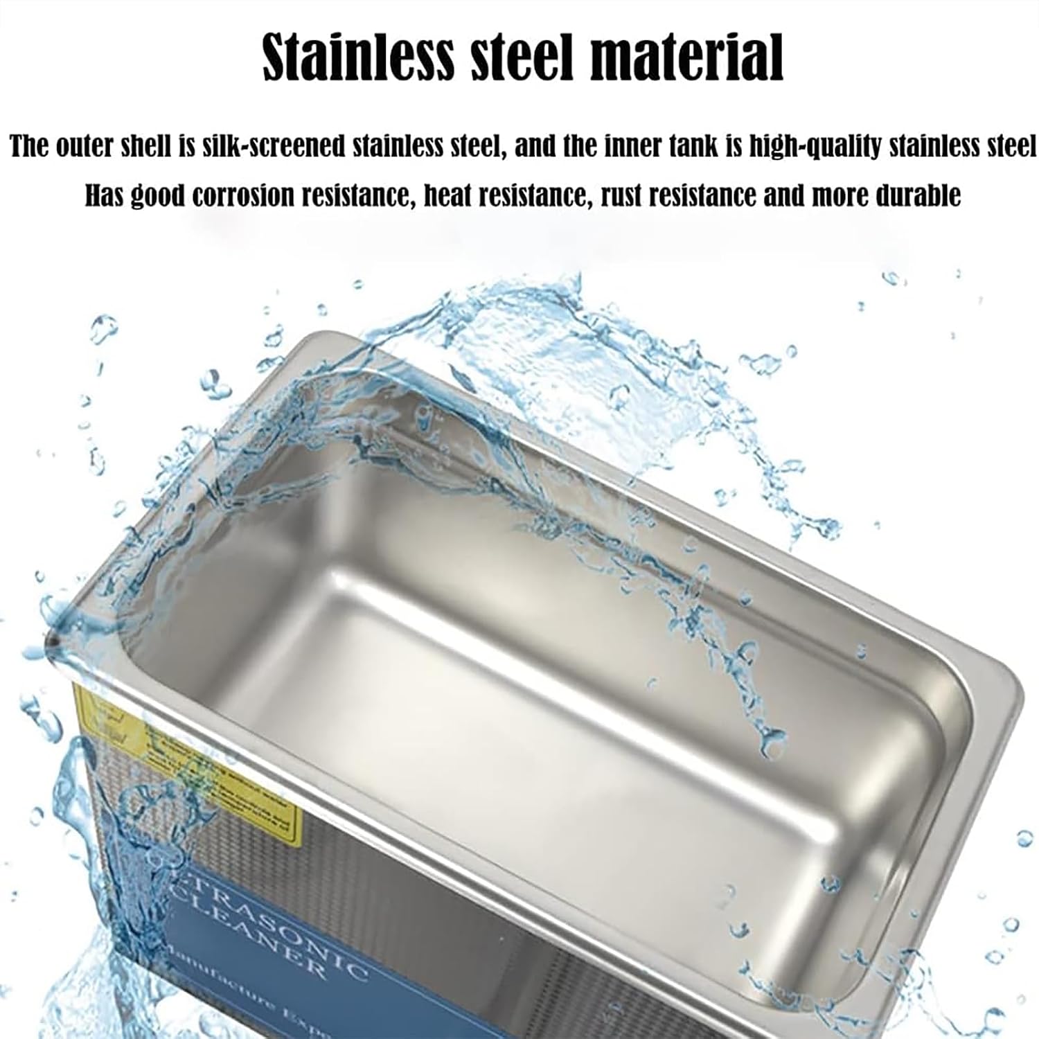 Small Household Ultrasonic Cleaner, 3L Glasses Washing Machine, 120W High Frequency Shock Cleaner with Timer Knob for Glasses, Contact Lenses, Watches, Jewelry, etc.