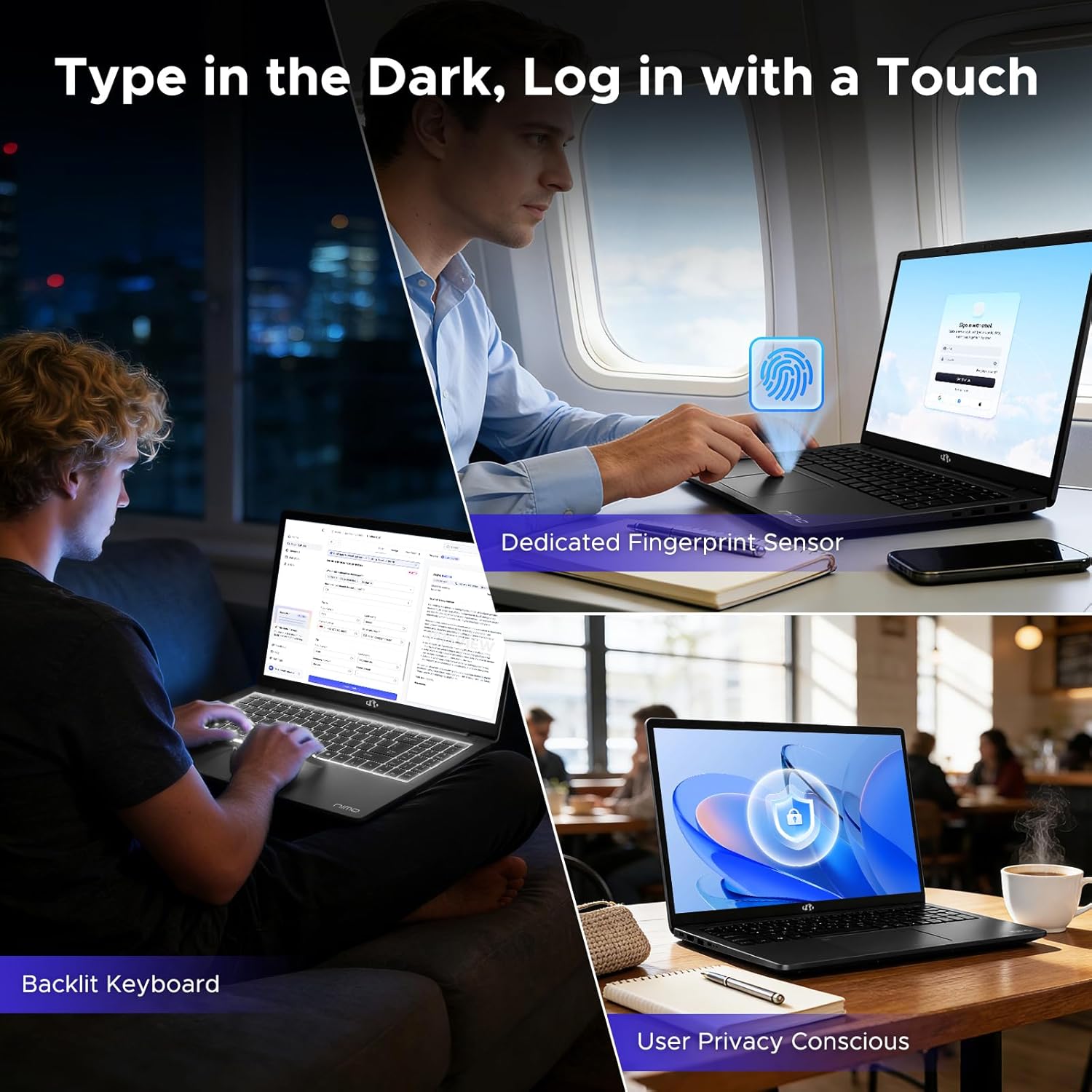 NIMO 15.6' IPS FHD Light-Gaming-Laptop, AMD Ryzen 7 8745HS 16GB DDR5 RAM 1TB SSD (8C/16T, up to 4.9 GHz Beat R9 7940HS) Radeon 780M GPU 100W Type-C Backlit Keyboard Fingerprint, for Students & Gamers
