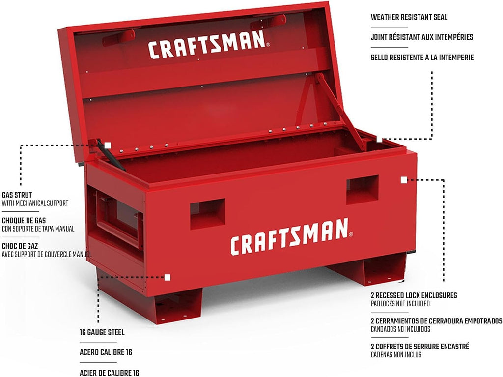 36' Craftsman Jobsite Box in Red