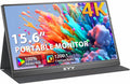 KYY 4K Portable Monitor – 15.6' UHD IPS Travel Display, Slim & Lightweight Design, HDMI & USB-C Inputs, Perfect for PS5, Xbox, Switch, Laptops, Phones, and On-the-Go Professionals, K5