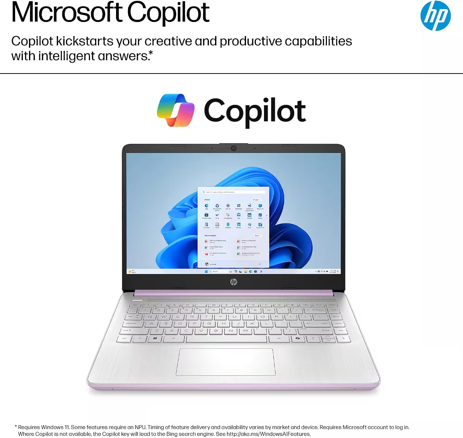 HP 14 Laptop Computer 2025 Ultra Light, AI Copilot Student Business, Quad-Core Intel, 16GB RAM, 628GB Storage (128GB UFS+ 500GB Ext), 1 Yr Office 365, 12 Hr Battery MarxsolAccessory Win 11S, Lavender