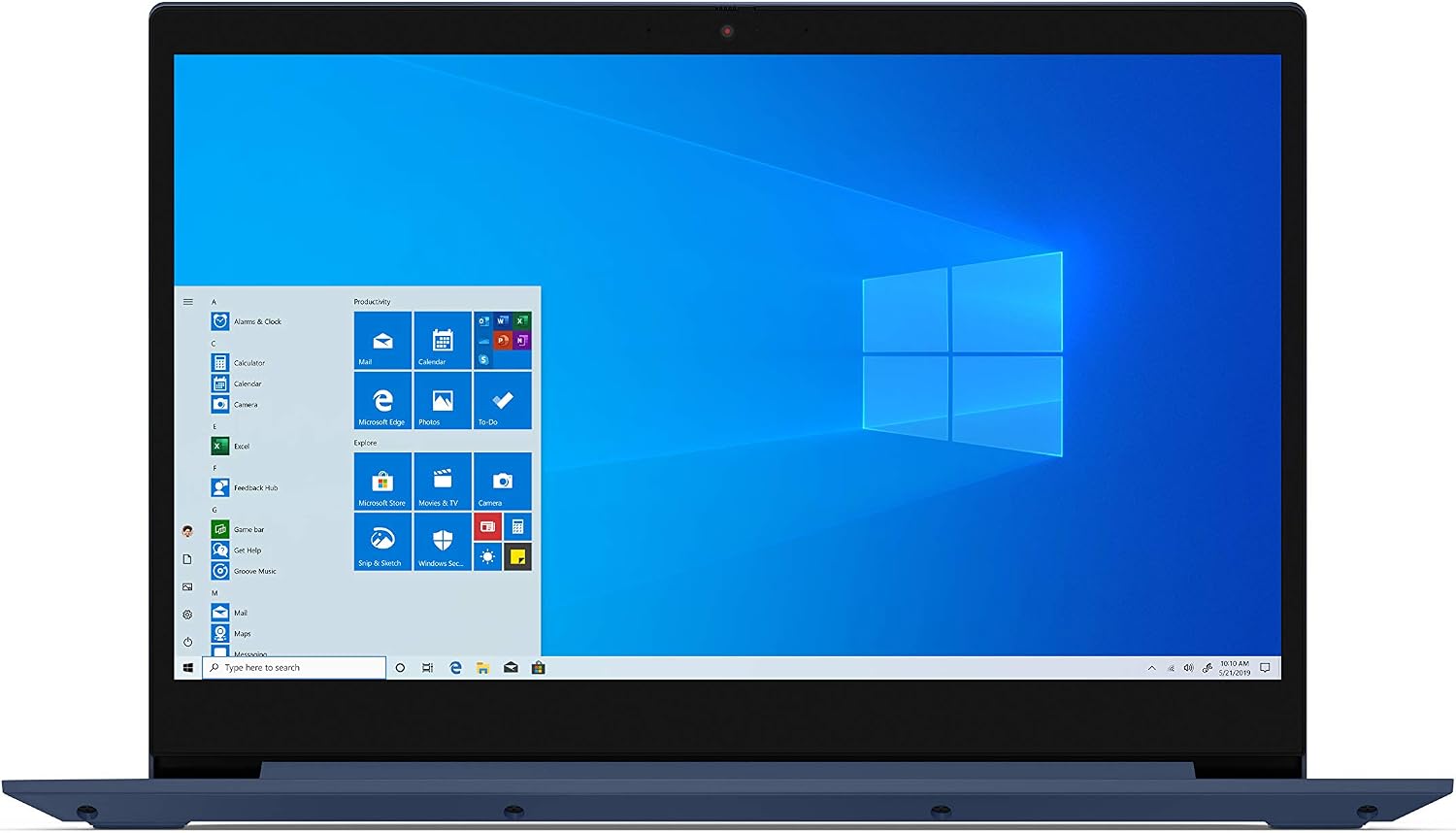 Lenovo IdeaPad 3 17.3' HD+ LED Backlit Display Laptop, Intel Core i5-1035G1 Processor, 8GB RAM, 256GB SSD, HDMI, WiFi, Bluetooth, Webcam, Windows 10, Abyss Blue, W/IFT Accessories