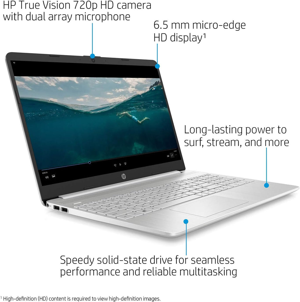 HP Business Laptop, 15.6' HD Touchscreen, Intel Core i3-1115G4 Processor (Up to 4.10 GHz), 32GB RAM, 1TB SSD, 11 Hr Battery Life, Micro-Edge, Anti-Glare Screen, Thin & Portable, Win 11