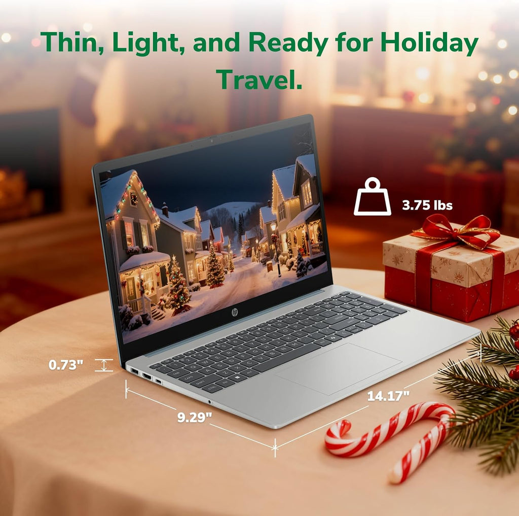 HP 15.6 Touchscreen Laptop Computer - Windows 11Pro, AI Copilot, 16GB RAM + 512GB SSD, 15.6'' FHD Anti-Glare Touchscreen (1920 x 1080), Intel 8 Core i3-N305, Intel UHD Graphics, WiFi-6, Moonlight Blue
