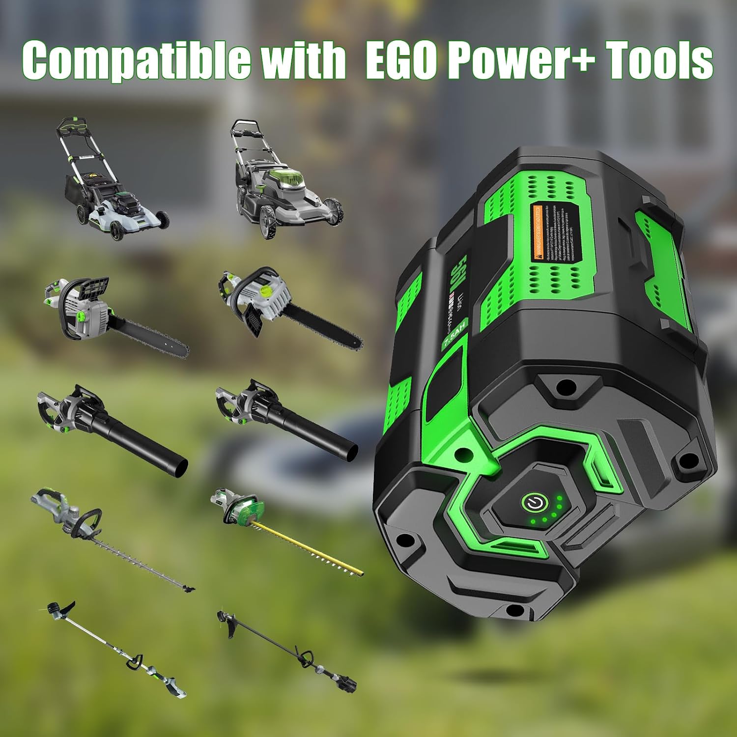 Upgraded 56V 7.5Ah Battery Replacement for EGO Lawn Mower,7500mAh Rechargeable Battery Compatible with EGO 56V Power Tools BA2800 BA2800T BA4200 BA4200T BA1400 BA1400T BA5600T