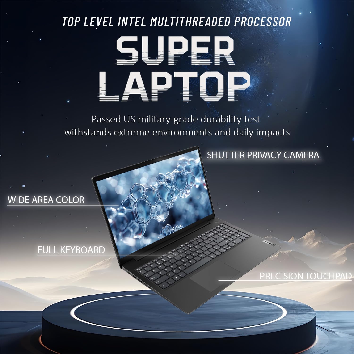 Lenovo 2025-2026 New Generation V15 Business and Student Laptop | 15.6' FHD Display | Intel High-Performance CPU | 8GB RAM | 512GB SSD | Ultra-Quiet Design | Long Battery Life | Windows 11 | WOWPC