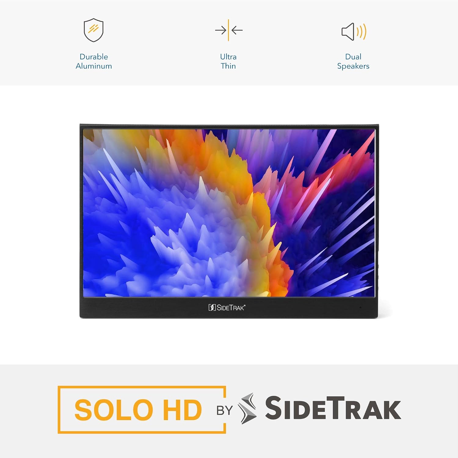 SideTrak Solo 17.3' Touchscreen Portable Full HD LED Monitor, Laptop Dual Screen Computer Extender with Large Display Cover, for PC, Gaming & Chrome, HDR Enabled, Powered by USB-C® or HDMI