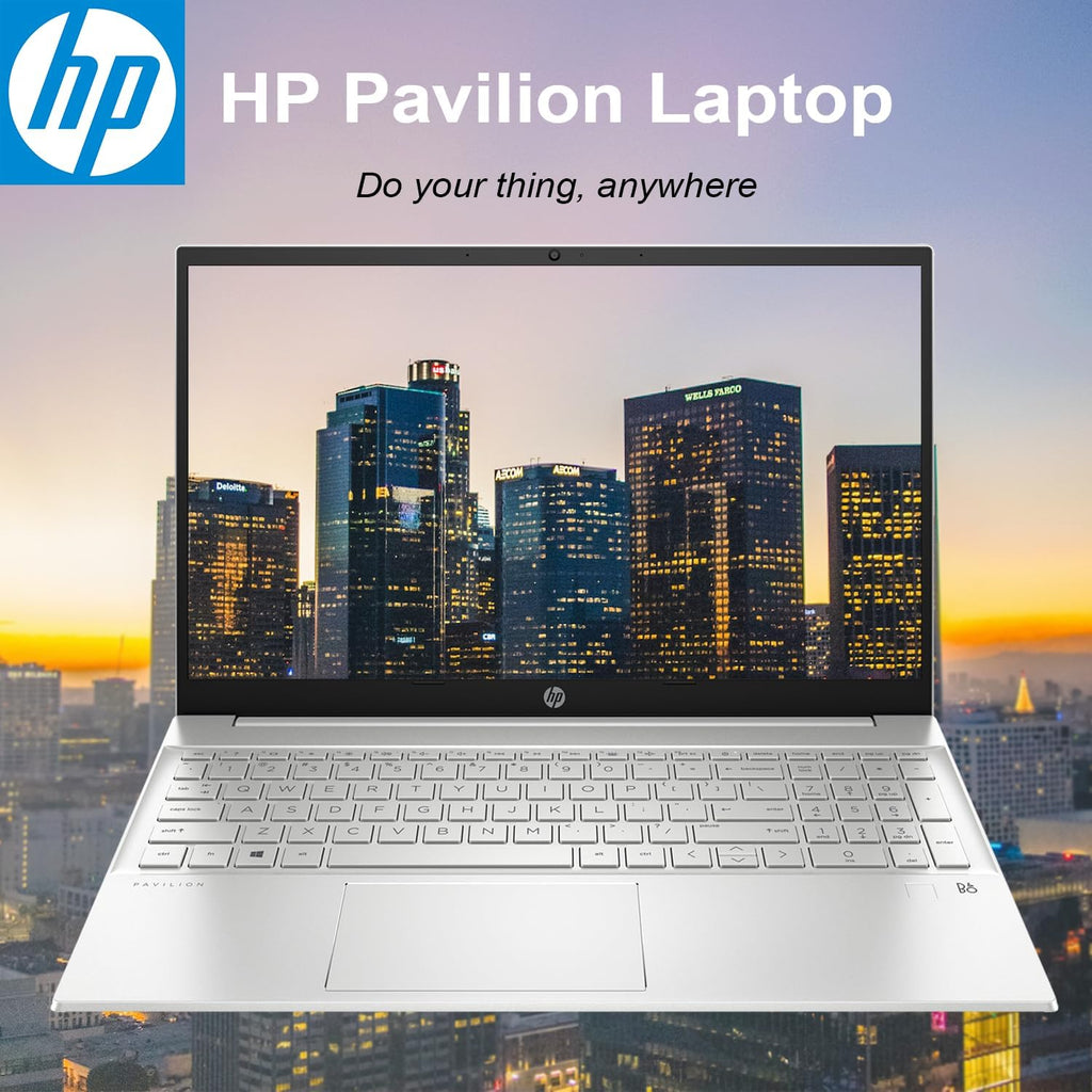 HP Pavilion Laptop, 15.6' FHD Touchscreen, 13th Gen Intel Core i5-1335U, 16GB RAM, 1TB PCIe SSD, Webcam, Fingerprint Reader, Backlit Keyboard, Wi-Fi 6, Windows 11 Home, Silver
