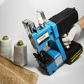 Bag Sewing Machine-Portable Battery Handheld Cordless Bag Sewing Machine,Automatic Bag Stitcher With Thread for Burlap Sack, Canvas,Feed Sacks,Rice Bags,Jute Bags,Seed Bags(Machine+1 battery)-Blue