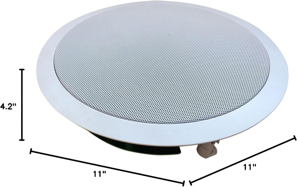 82S2C Silver Ticket In-Wall In-Ceiling Speaker with Pivoting Tweeter (2 Channel Stereo 8 Inch in-ceiling) 11 Inch overall size