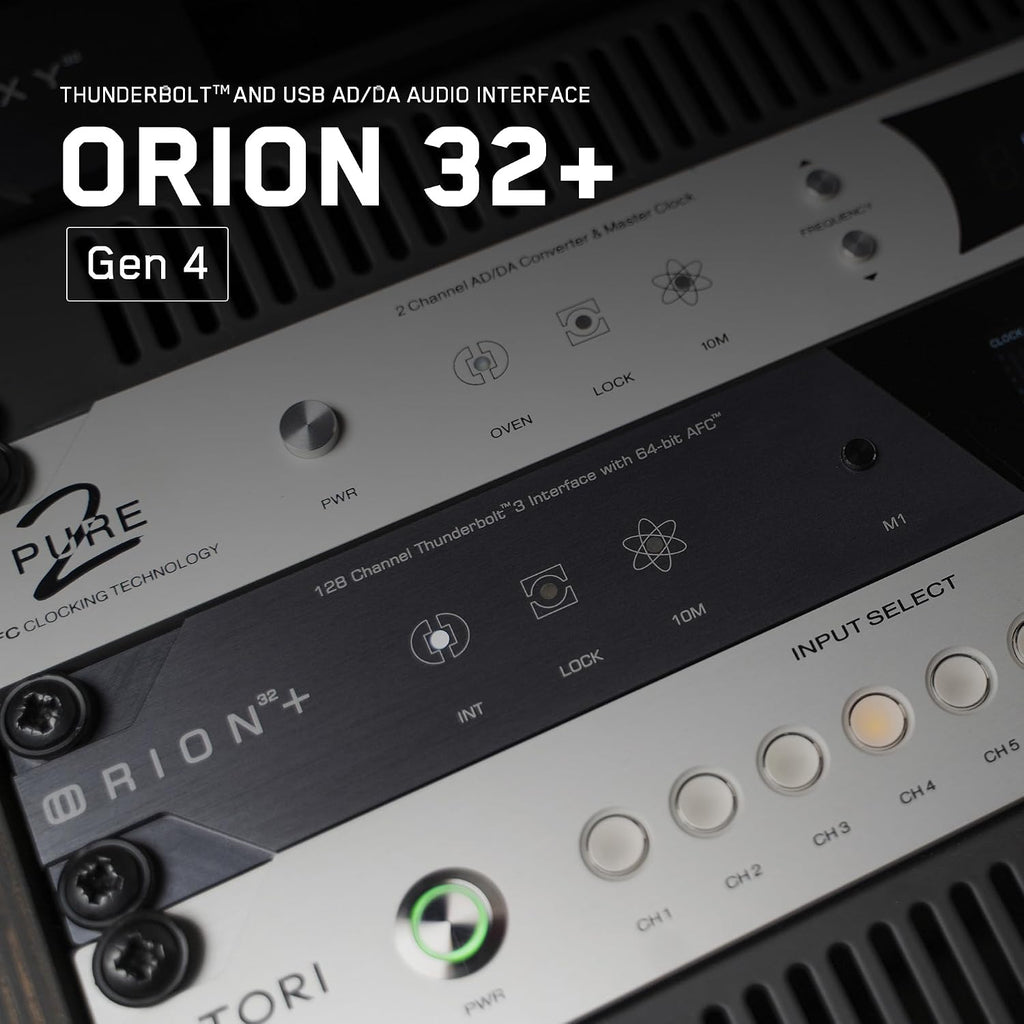 Antelope Audio USB Audio Interface w/32 Channel Mixing, Recording Studio Equipment for Production — Thunderbolt 3 Pro Audio Device Orion 32+ Gen 4 for PC Computer — Windows, macOS