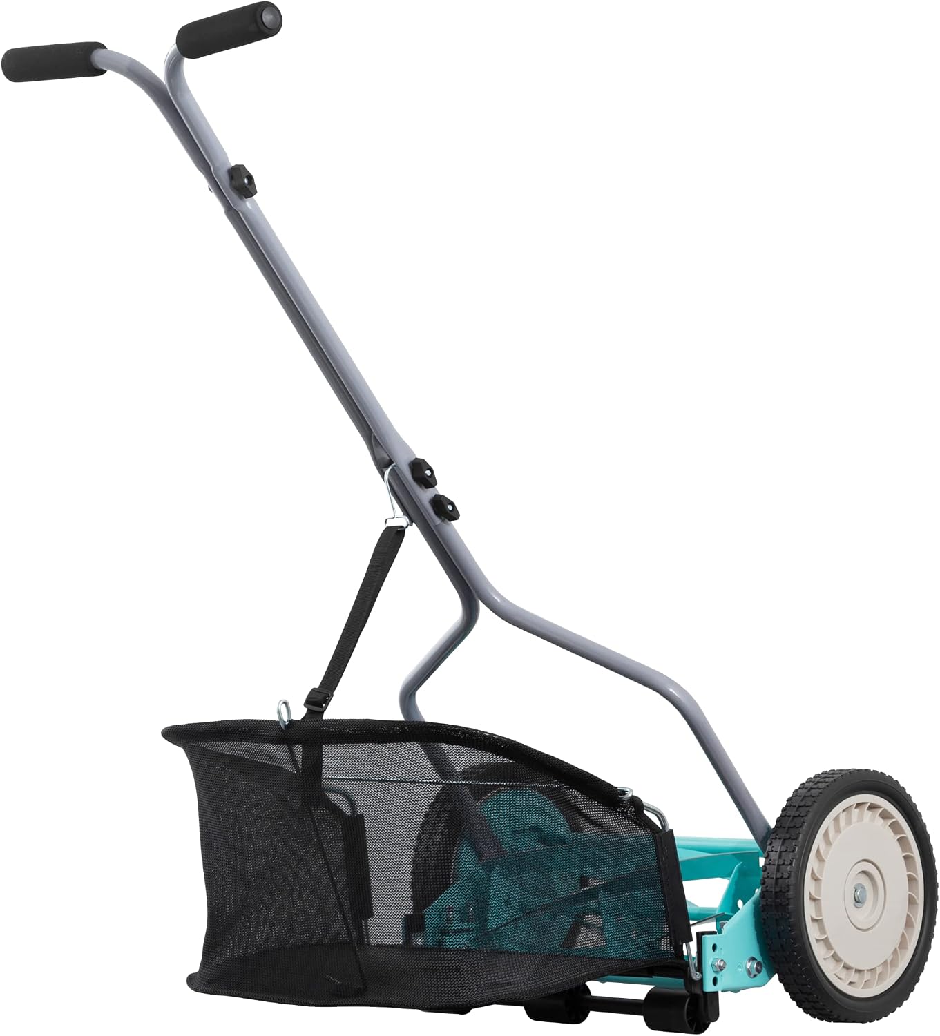 American Lawn Mower Company 1304-14GC 14-Inch 5-Blade Push Reel Lawn Mower with Grass Catcher, Mint