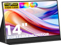 KEEPTIME Portable Monitor 14inch FHD 1920 * 1200P Travel Monitor, USB-C HDMI Laptop Monitor with Dual Speakers, HDR Plug&Play, External Monitor for Laptop Mac PC Phone Xbox PS5