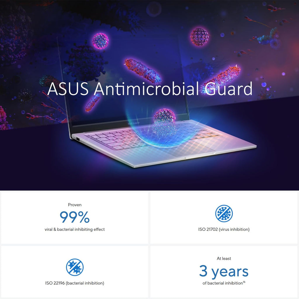 ASUS Vivobook 14 Inch FHD Laptop for Everyday Use | Intel Core 13th Gen 6-Core CPU | 16GB RAM, 256GB SSD | Quiet Blue | Windows 11 | 8HR Battery, FastCharge | Privacy Shutter | Intel UHD Graphics