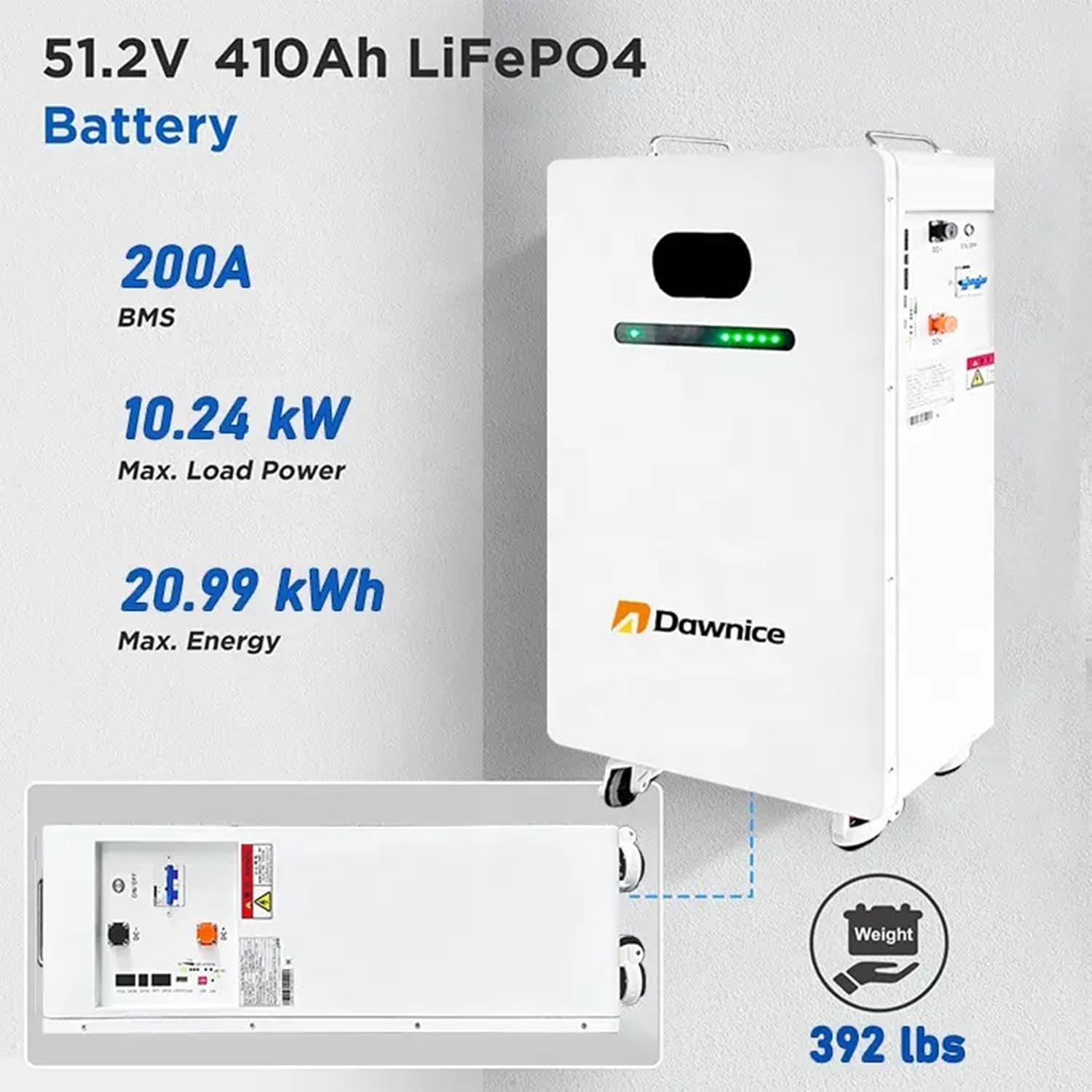 10KW Off Grid Solar System Complete Kit with 16PCS*550W Solar Panels 48V 10KW Off Grid Inverter 2Sets 51.2V LiFeP04 Battery (16pcs*550W+1 * 10KW Inverter+2Sets*20kwh Battery)