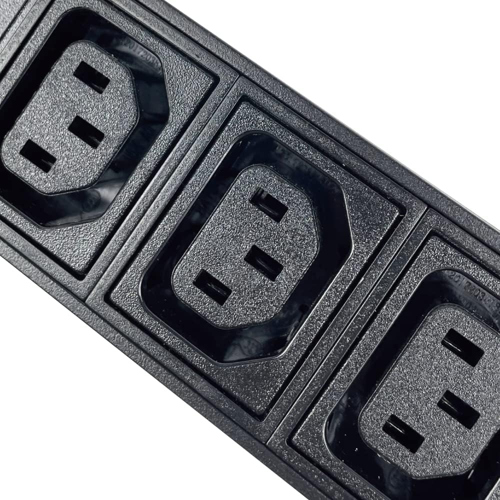 Metered-Breaker-Surge Protection PDU, 240V, L6-30P, 30A, 7200 watts, (4) C13 & (2) C19 Outlets, Crypto Mining, Data Centre PDU, Networking, Power Distribution Unit