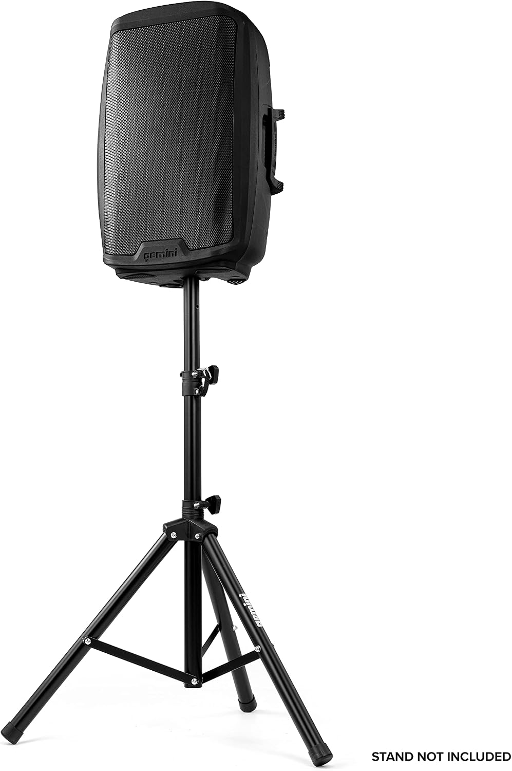 Gemini 120W Powered PA Speaker 12' – Active Stage Monitor Cabinet with XLR/Mic Inputs, EQ Control, Rugged & Portable for Small Venues, DJs & Performers (AS-2112P)