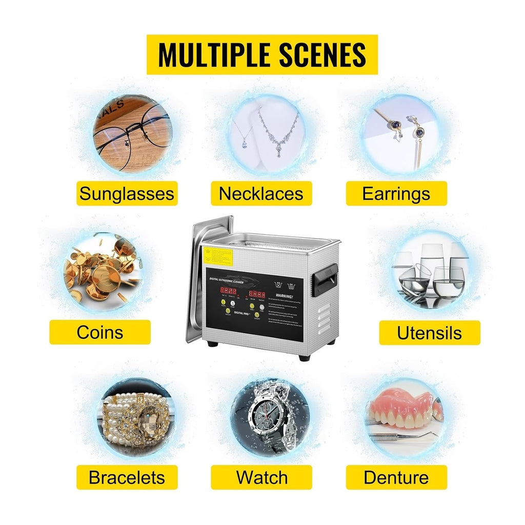 2L 3L 6L 10L 15L Upgraded Ultrasonic Cleaner Lave-Dishes Portable Washing Machine Diswasher Ultrasound Home Appliances(10L)