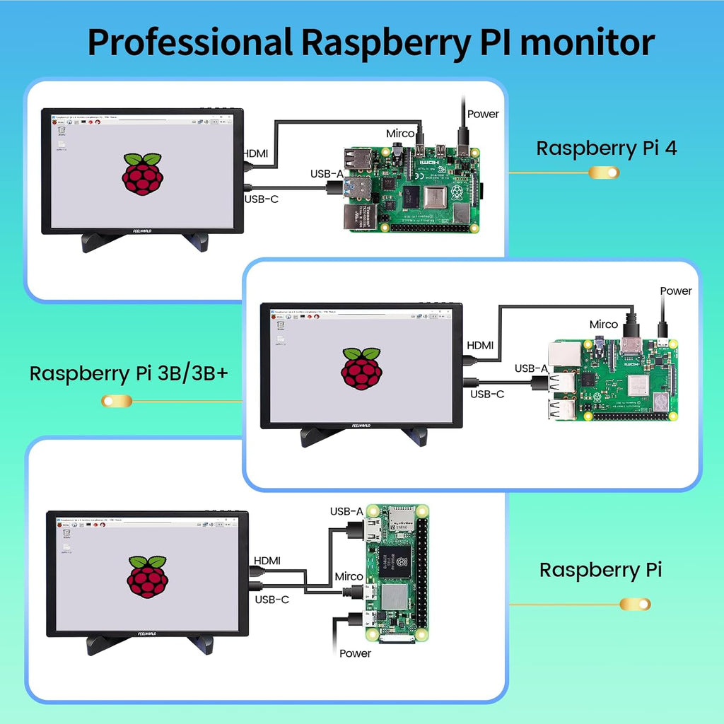 FEELWORLD D10 10.1inch 1920x1200 Telepromter Monitor Build-in Speakers 75mm Vesa,Image Flip Portable Touchscreen HDMI Monitor Compatible for for PC, Camera, Game Console