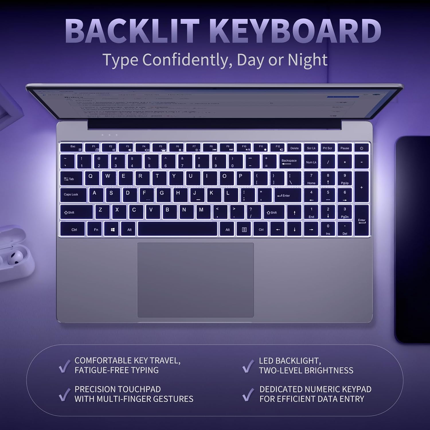 2026 15.6' Traditional Laptop Computer, Core i7 7600U 3.9GHz, 16GB RAM 1TB SSD, FHD IPS Display, Windows 11 Pro with Office 365, Type-C Charging, Backlit Keyboard, 3.5lbs
