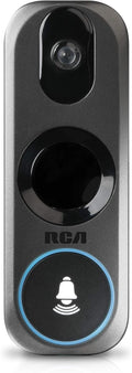 Doorbell Video Ring Security Camera by RCA New and Improved - with Mobile Doorbell Ring, 3MP HD Video, Live Stream, No Recording Storage Fees, Night Vision and Motion Detection