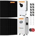 12KW 20KWH Hybrid Solar Power System Complete Kit 22PCS*550W Solar Panel (12KW) + 1Sets*48V 12KW Hybrid Inverter Split Phase Inverter+ 3Sets*51.2V 206Ah 10kwh LiFePO4 Home Lithium Battery