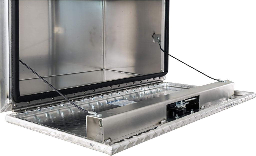 Buyers Products 1706503 Silver Pro Series Aluminum Underbody Truck Box with Diamond Tread Door, 18x18x30 Inches, Durable Vehicle Tool Box for Storage and Organization